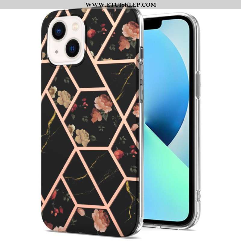 Etui do iPhone 15 Marmur Kwiatowy